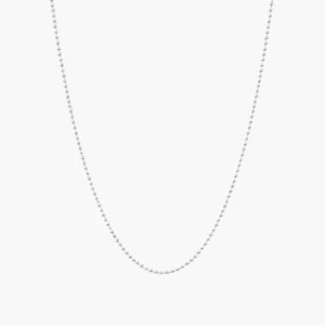 Zilveren bolletjes ketting dun 1,5 mm - 925 zilver