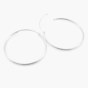 Zilveren oorringen 2 mm sluiting - 925 zilver