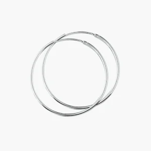 Zilveren oorringen 1,5 mm - middelgroot - 925 zilver