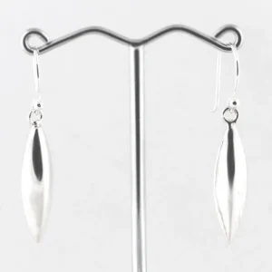 Zilveren oorringen ellips