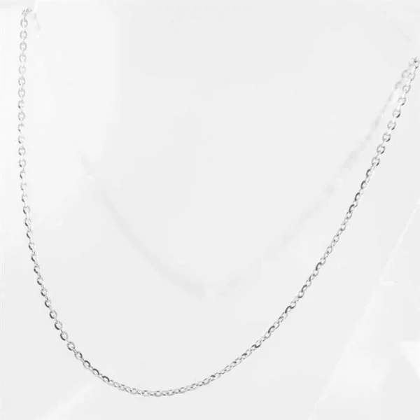 Ketting met anker schakel gemaakt van Sterling zilver