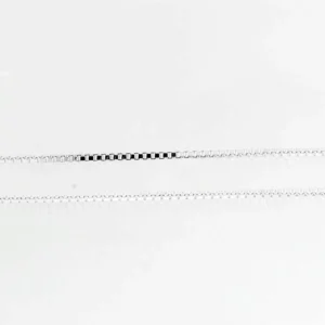 Zilveren ketting venetiaans vierkant 1,4 mm - detail schakel