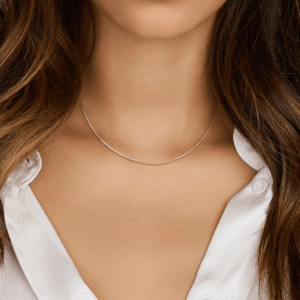 Fijne slang ketting - 925 zilver - 42 cm