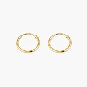 Kleine oorringen verguld 925 zilver