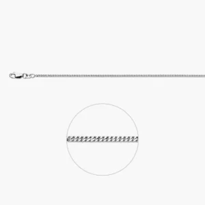 Zilveren gourmet ketting 1,8 mm