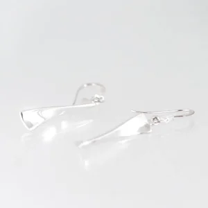 Zilveren oorbellen twist