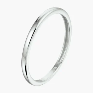 Gerhodineerd zilveren aanschuifring