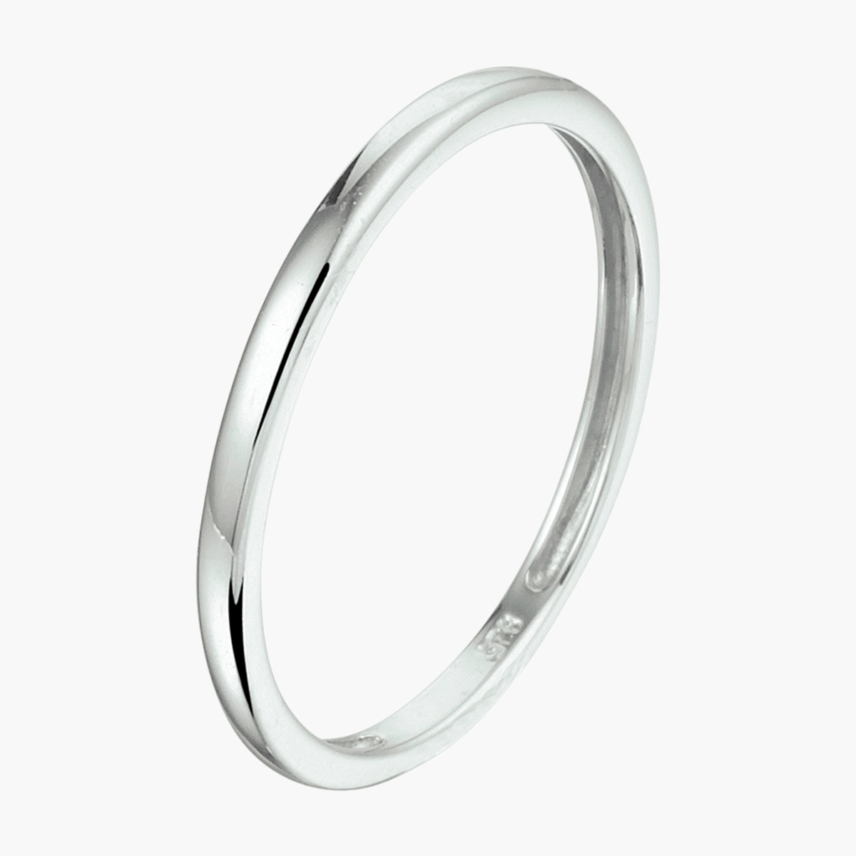 Gerhodineerd zilveren aanschuifring