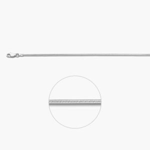 Zilveren ketting slang 1,6 mm