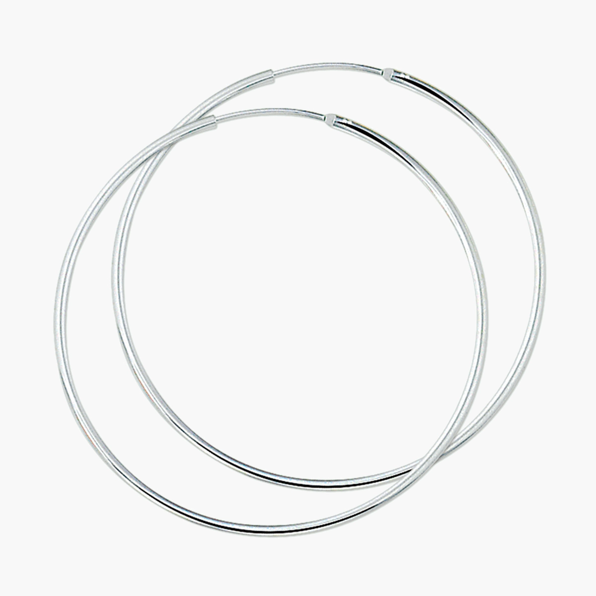Zilveren oorringen 1,5 mm - groot - 925 zilver